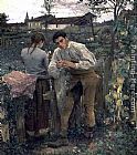 Jules Bastien-Lepage Rural Love painting